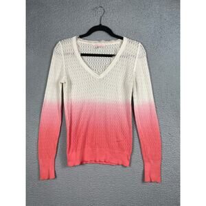 Victoria's Secret Womens Size M Ombre Pullover V Neck Sweater